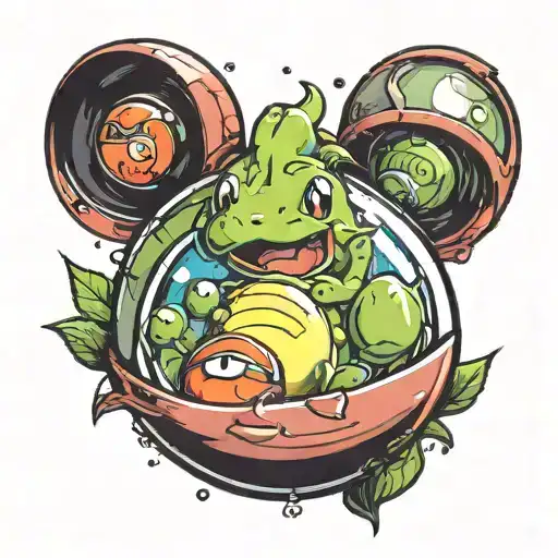 Pickle Inside A Pokemon Ball