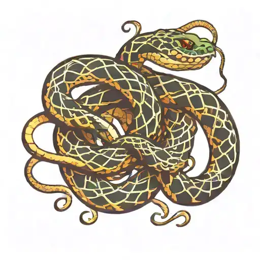 Coiled Snake