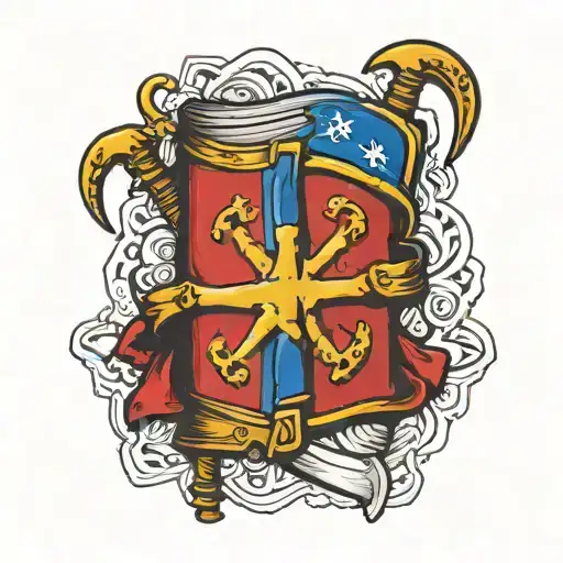 European Union Flag In His Stomach Open Book Sickle And Hammer