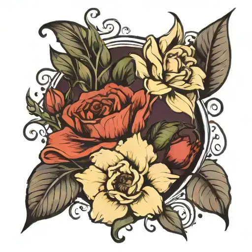Birth Flowers January February June October Tattoo