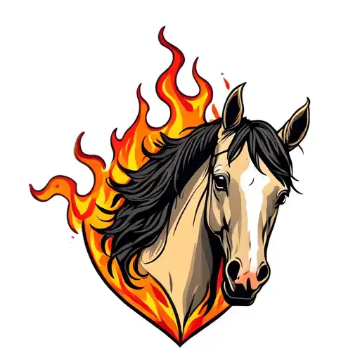 Lyrics M With The Horse Head On Flame