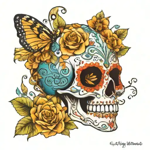 Boho Sugar Skull