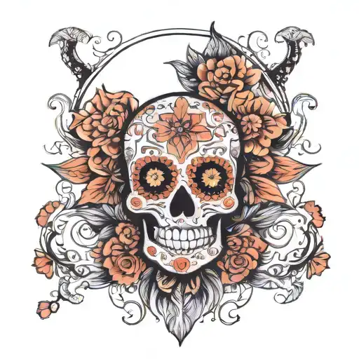 Boho Mandala Sugar Skull
