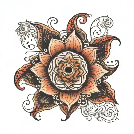 Boho Mandala Lotus Sugar Skull