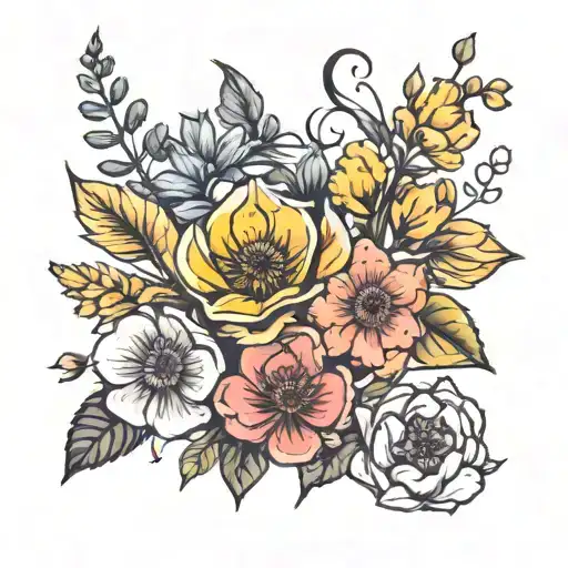 Birth Flower Bouquet