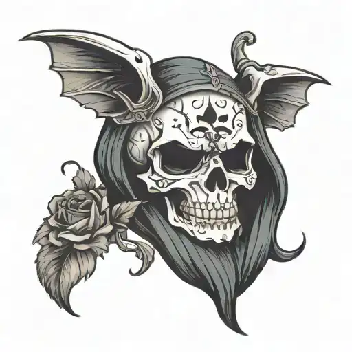 Cute Death Skull Unicotn