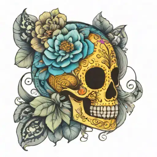 Sugar Skull With Mandala