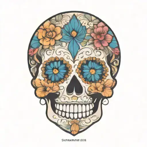Sugar Skull With Mandala