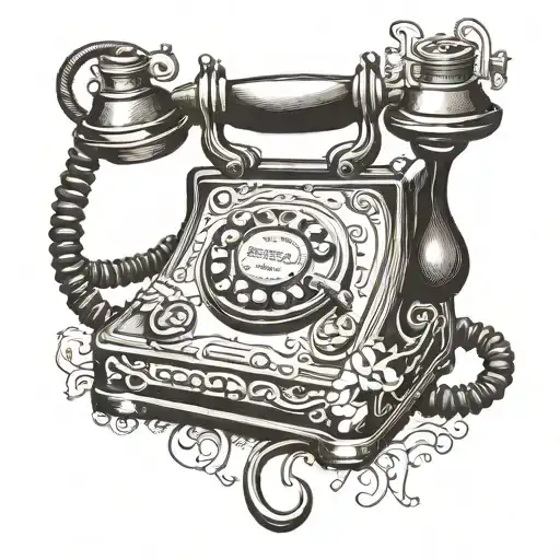 Image Of Telephone With The Semicolon Symbol