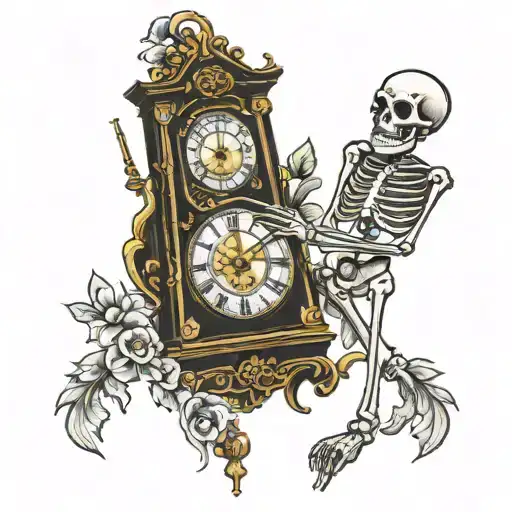 Grandfather Clock Skeleton