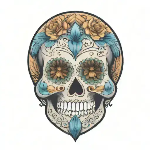 Sugar Skull With Mandala