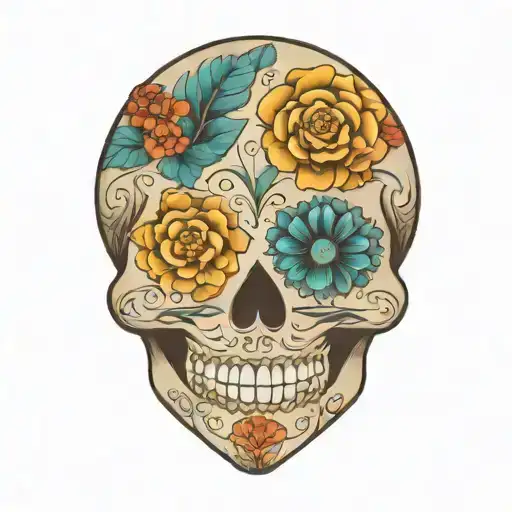 Sugar Skull With Mandala