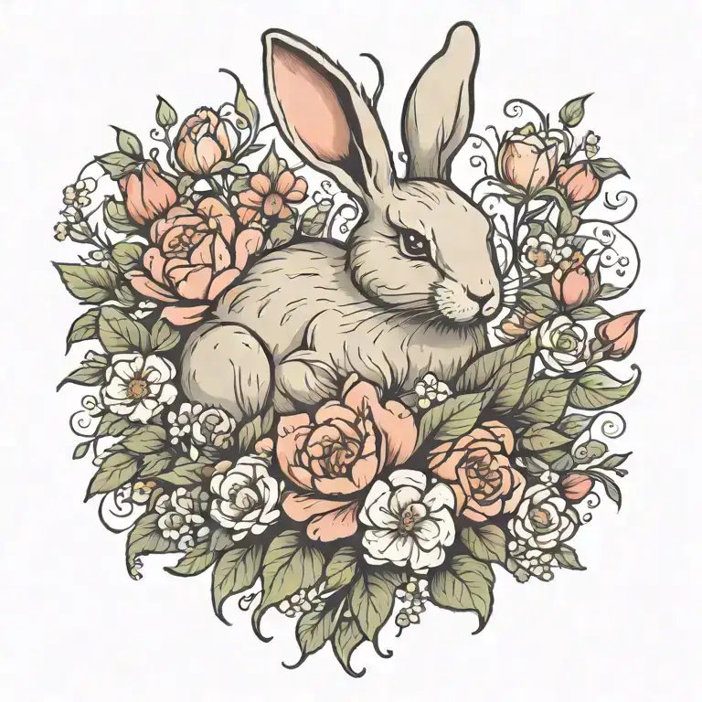 Rabbit Flower Bouquet