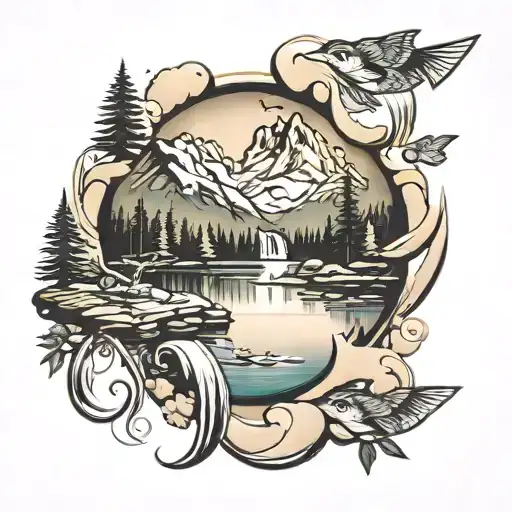 Mountain Lake Relfection