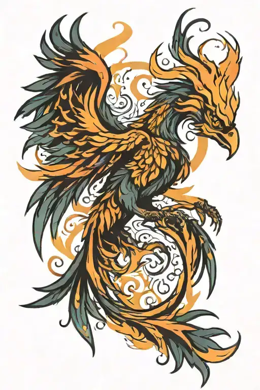 Phoenix Rising From Ashes