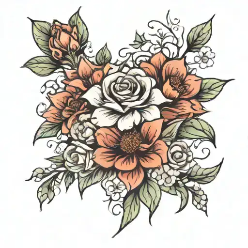 Family Bouquet Fine Line