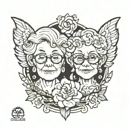 Grandma And Grandaughter