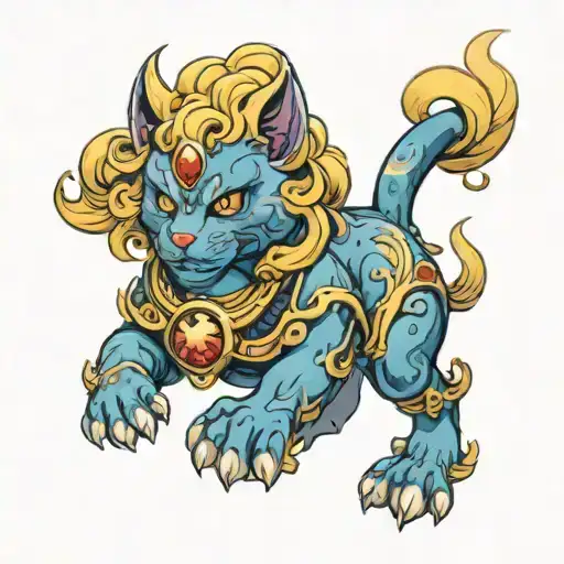 Foo Dog Sailor Moon Merging Together