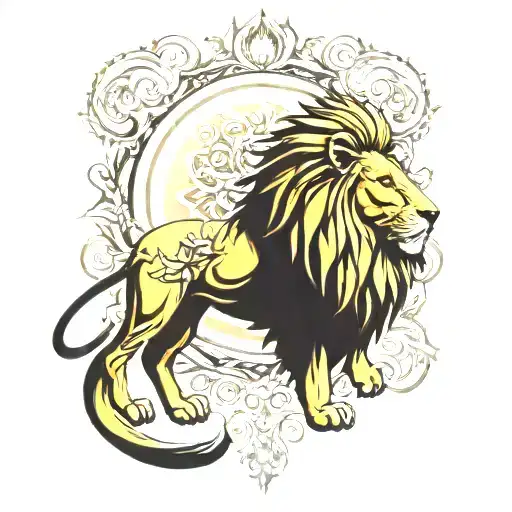 Lion Wearing