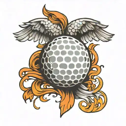 Golf Ball With Wings