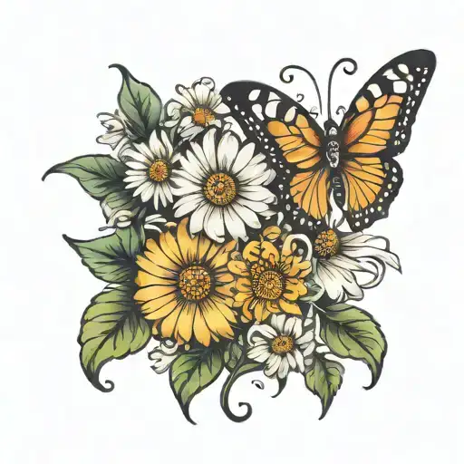 Daisy And Butterfly