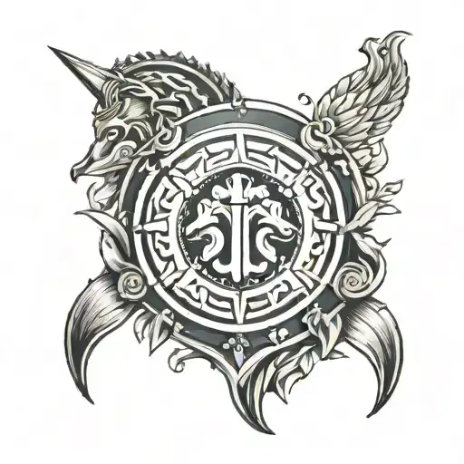 Nordic And Spartan Shield