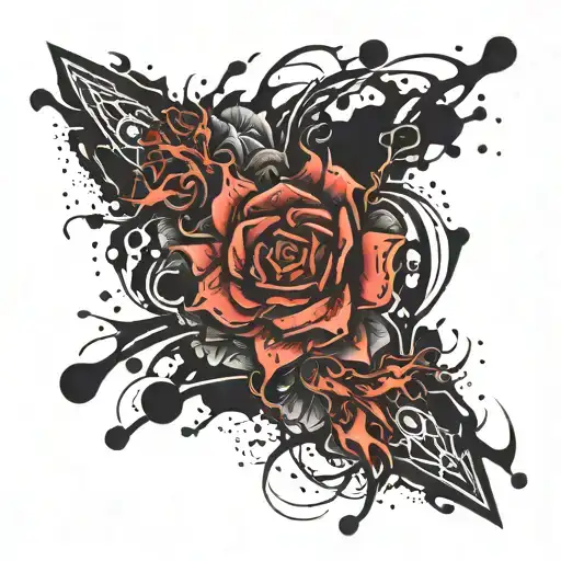 Splatter Black Sleeve