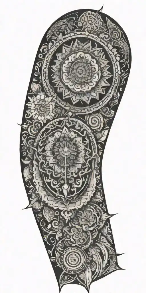 Mandala Design Incorporating Elements Stoicism