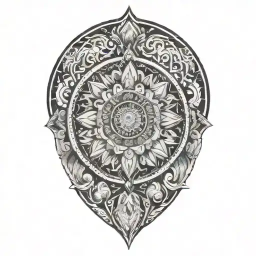 Mandala Design Incorporating Elements Stoicism