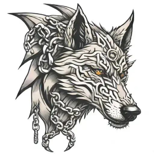 Broken Chain Wolf