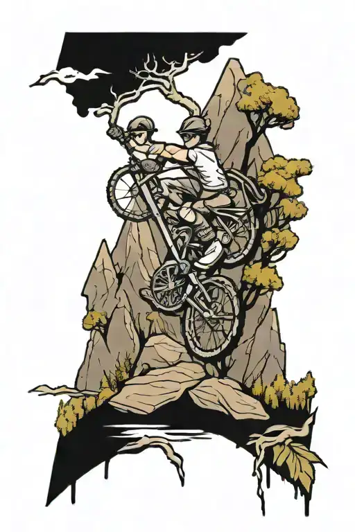 Hiking And Mountain Bike Ride