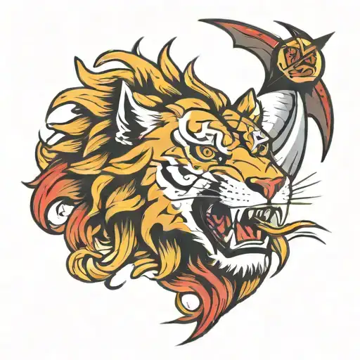 Lion Shark And A Common Tattoo Symbolizing Strength