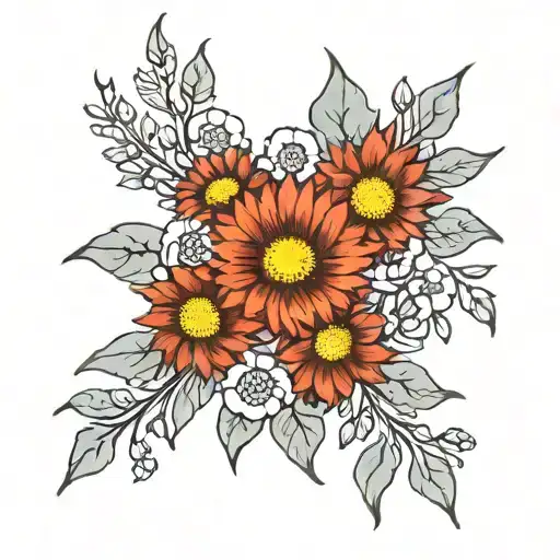 Indian Blanket Flower Bouquet