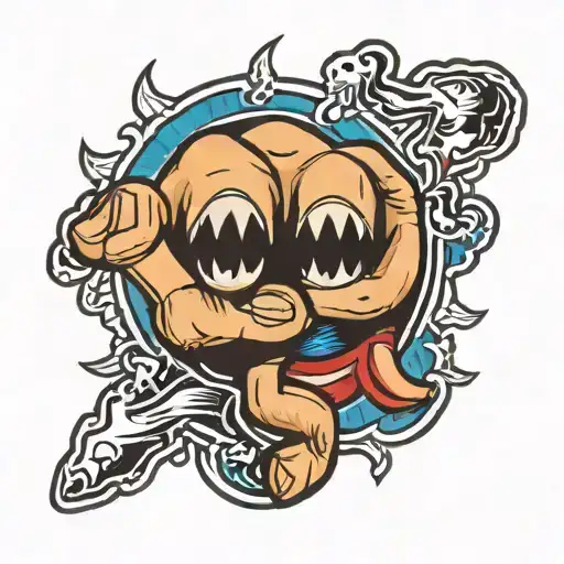 Evel Eye Black Power Fist