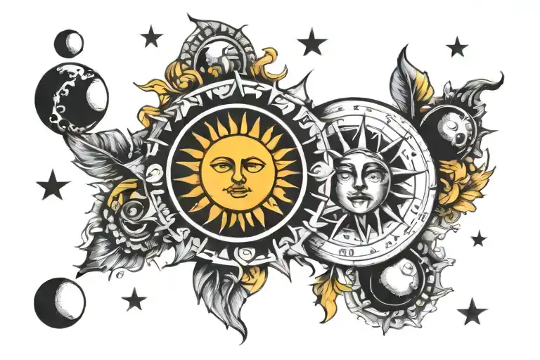 Sun And Moon Phases