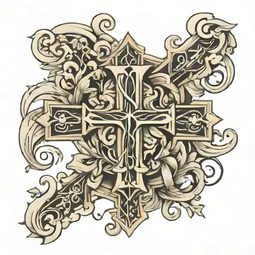 Kj Initial On Cross
