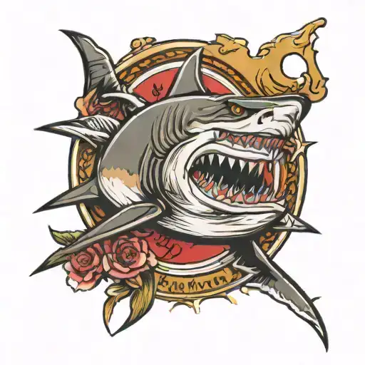 Shark And Military Tag