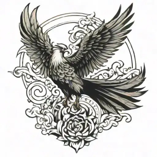 Sanurai And Phoenix Bird