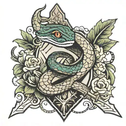 Snake And Dagger