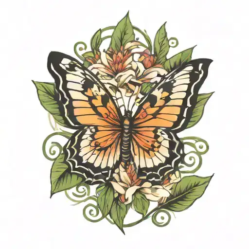 Tiger Grass Butterfly Made