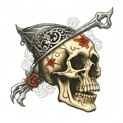 Memento Mori With Skeleton Head