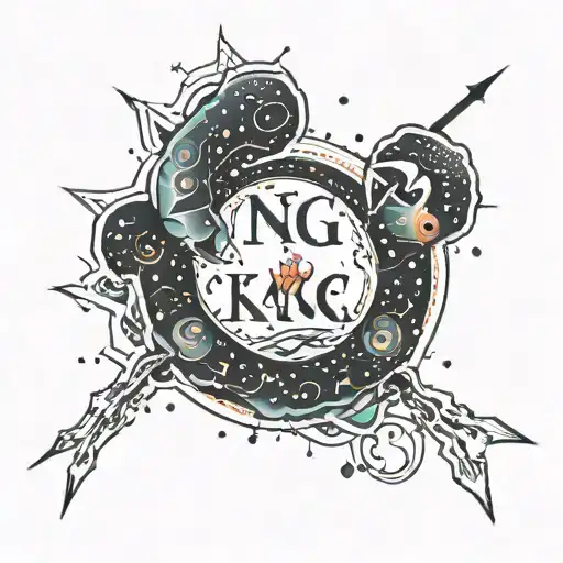 Cancer Constellation With Letters Kg