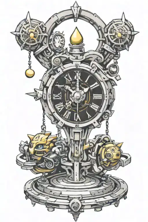 Chrono Trigger Videogame Clock Pendulum