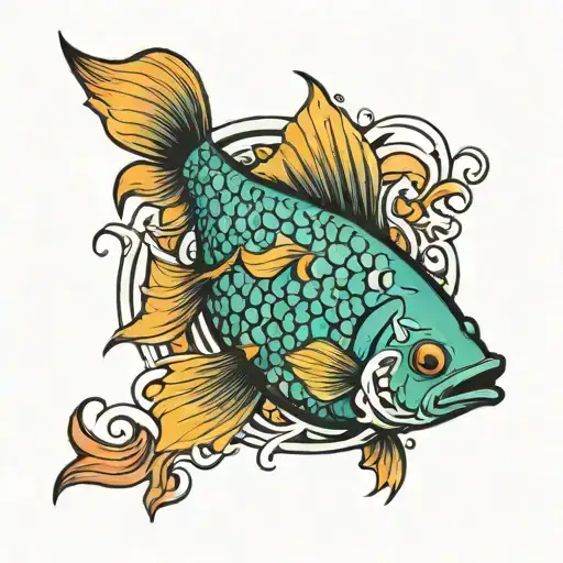 Fish Swimming Upstream