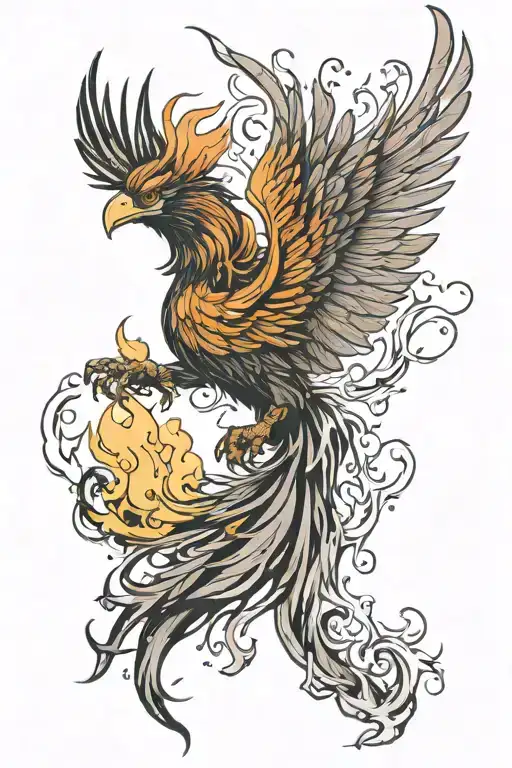 Phoenix Rising From The Ashes