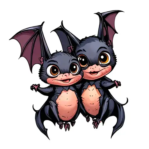 Two Bats That Are Best Friends