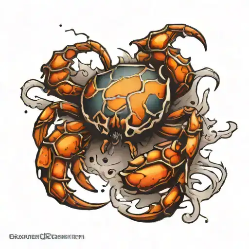 Cancer Crab Ripping Through Skin Glass Bones