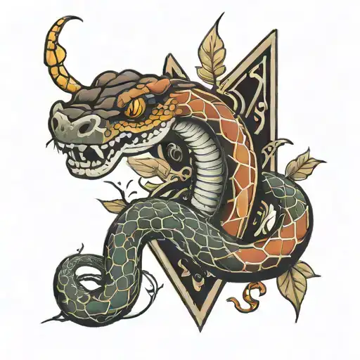 Snake Through Horsehoe