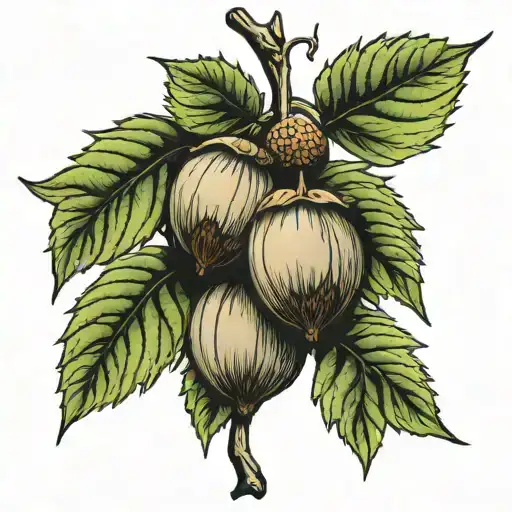 Hazelnut Tree Growing