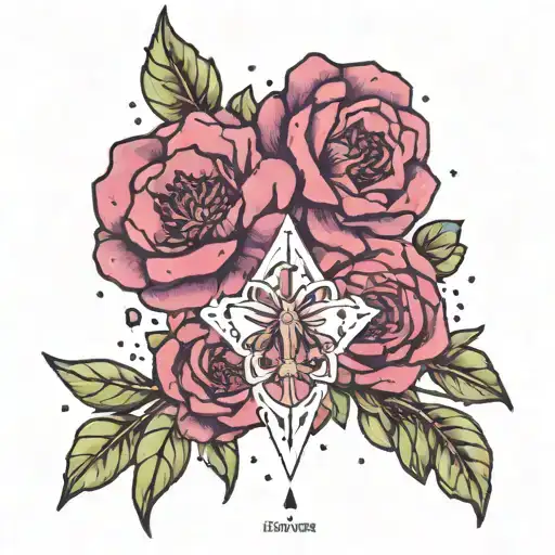 Gemini Constellation And Lavender Flower